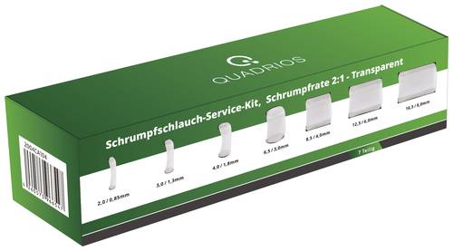 Quadrios 2004CA104 Schrumpfschlauchsortiment Transparent Schrumpfrate:2:1 1 Set Quadrios 2004CA104 Schrumpfschlauchsortiment Transparent Schrumpfrate:2:1 1 Set von Quadrios