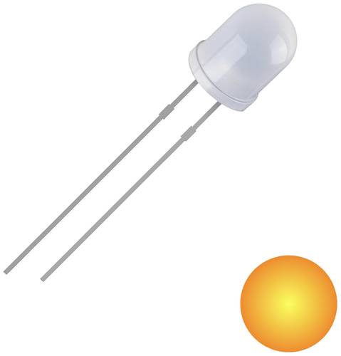 Quadrios 2111O165 LED bedrahtet Gelb Rund 3mm 700 mcd 30° 20mA 2V von Quadrios