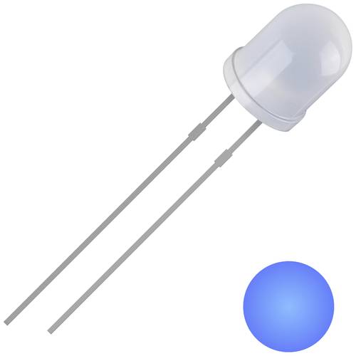 Quadrios 2111O168 LED bedrahtet Blau Rund 5mm 1300 mcd 30° 20mA 3V von Quadrios