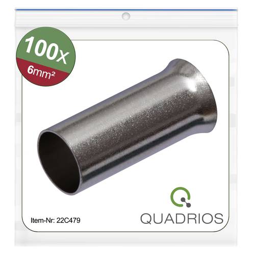 Quadrios 22C479 Aderendhülse 6mm² Unisoliert 100St. von Quadrios