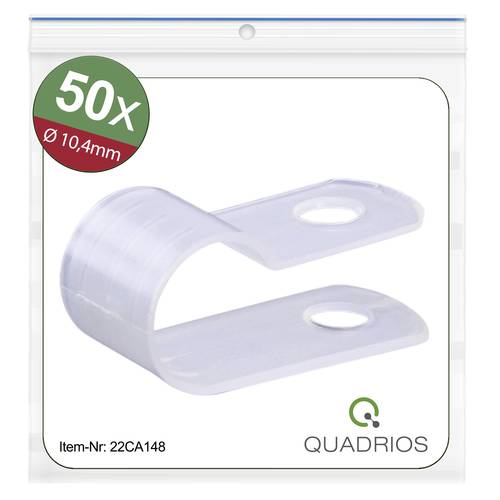 Quadrios 22CA148 Befestigungsschelle schraubbar 22CA148 Bündel-Ø-Bereich 10.4mm (max) Natural 1 Set von Quadrios