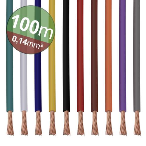 Quadrios 22CW001 Litzensortiment 1 x 0.14mm² Weiß, Blau, Braun, Orange, Grün, Gelb, Grau, Violett Quadrios 22CW001 Litzensortiment 1 x 0.14mm² Weiß, Blau, Braun, Orange, Grün, Gelb, Grau, Violett von Quadrios