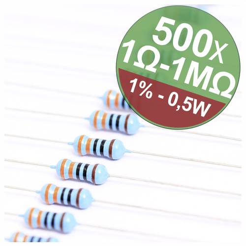 Quadrios 22P082 22P082 Metallschicht-Widerstand Sortiment axial bedrahtet 0.5W 1% 1 Set Quadrios 22P082 22P082 Metallschicht-Widerstand Sortiment axial bedrahtet 0.5W 1% 1 Set von Quadrios
