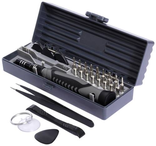 Quadrios 22T019 Elektronik- u. Feinmechanik Schraubendreher-Set von Quadrios