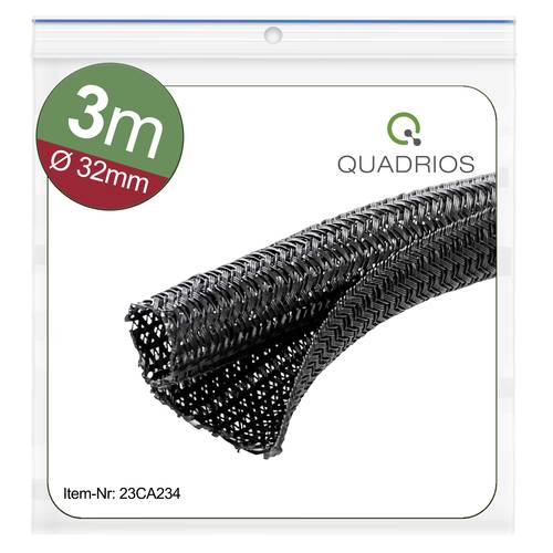 Quadrios 23CA234 23CA234 Geflechtschlauch Schwarz Polyester 32 bis 33mm 3m Quadrios 23CA234 23CA234 Geflechtschlauch Schwarz Polyester 32 bis 33mm 3m von Quadrios