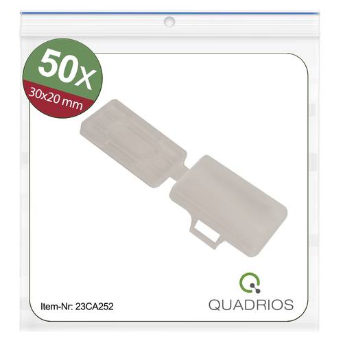 Quadrios 23CA252 23CA252 Zeichenträger Montage-Art: Kabelbinder Beschriftungsfläche: 18 x 30mm Tra von Quadrios