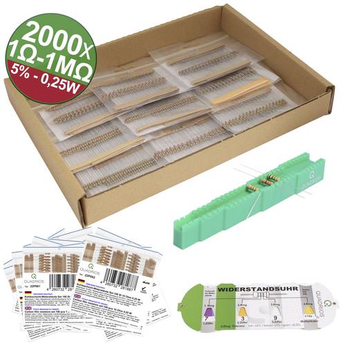 Quadrios 23P127 23P127 Kohleschicht-Widerstand axial bedrahtet 0.25W 5% 2000St. von Quadrios