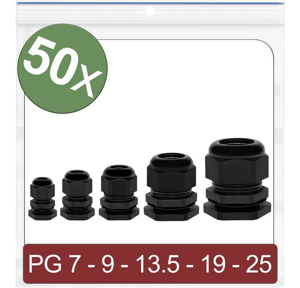 Quadrios Kabelsockel Kabelverschraubungen PG7 PG9 PG13.5 PG19 PG25 50 Quadrios Kabelsockel Kabelverschraubungen PG7 PG9 PG13.5 PG19 PG25 50 von Quadrios
