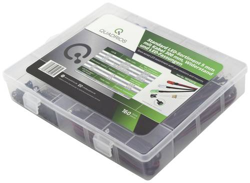 Quadrios LED-Sortiment Rot, Grün, Gelb, Blau, Kaltweiß, Warmweiß 20mA 3.0V Quadrios LED-Sortiment Rot, Grün, Gelb, Blau, Kaltweiß, Warmweiß 20mA 3.0V von Quadrios