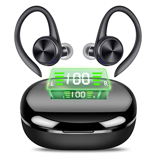 Quality Park Bluetooth-Kopfhörer, kabellos, mit Touchscreen, Bluetooth IPX7, wasserdicht, HiFi-Stereo, mit HD Mic, USB-C Schnellladung 48 Stunden Wiedergabe für iOS/Android von Quality Park