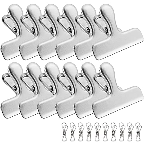 Qualsen 12 Stück Klammern 7.6CM Metall Klammern für Tüten Cips Metallklammern Bulldog Clips Verschlussclips für Beutel Verschlussclips für Beutel Verschlussclips für Küche Büro Zuhause Qualsen 12 Stück Klammern 7.6CM Metall Klammern für Tüten Cips Metallklammern Bulldog Clips Verschlussclips für Beutel Verschlussclips für Beutel Verschlussclips für Küche Büro Zuhause von Qualsen