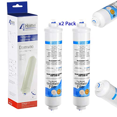 4yourHome Universeller externer Kühlschrank-Wasserfilter passend für Samsung LG GE Daewoo Rangemaster Beko Haier etc. Kühlschrank Gefrierschrank – ersetzt nur externe Filter, 2 Stück 4yourHome Universeller externer Kühlschrank-Wasserfilter passend für Samsung LG GE Daewoo Rangemaster Beko Haier etc. Kühlschrank Gefrierschrank – ersetzt nur externe Filter, 2 Stück von Qualtex