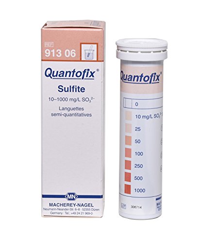 QUANTOFIX 1138896 Sulfit-Teststreifen, 6 mm x 95 mm, 100 Stück QUANTOFIX 1138896 Sulfit-Teststreifen, 6 mm x 95 mm, 100 Stück von Quantofix