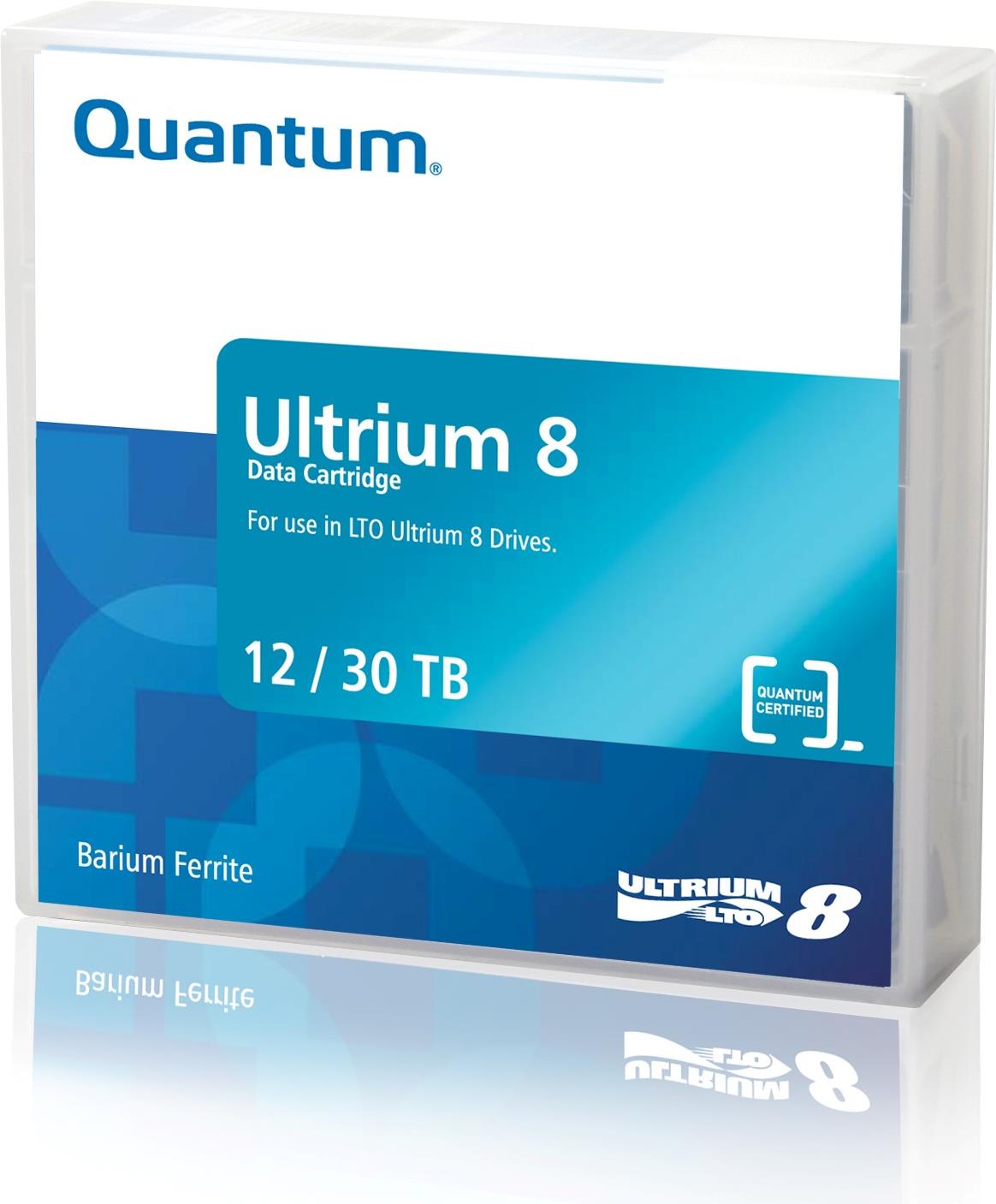 Quantum - LTO Ultrium 8 - 12TB / 30TB - Brick Red (MR-L8MQN-01) von Quantum