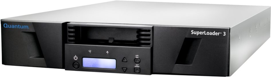 Quantum SuperLoader 3 with (Model C) drive(s) - Tape Autoloader - 96TB / 240TB - Einschübe: 16 - LTO Ultrium (6TB / 15TB) - Ultrium 7 - SAS-2 - Rack - einbaufähig - 2U - Barcodeleser, mit 1 Mailslot (E7-L2YAE-YE) von Quantum