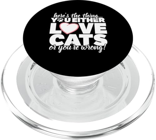 Hier ist die Sache, die du entweder Katzen liebst PopSockets PopGrip für MagSafe von QuantumStylez