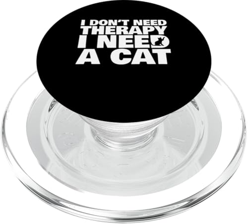 Ich brauche keine Therapie Ich brauche eine Katze PopSockets PopGrip für MagSafe von QuantumStylez