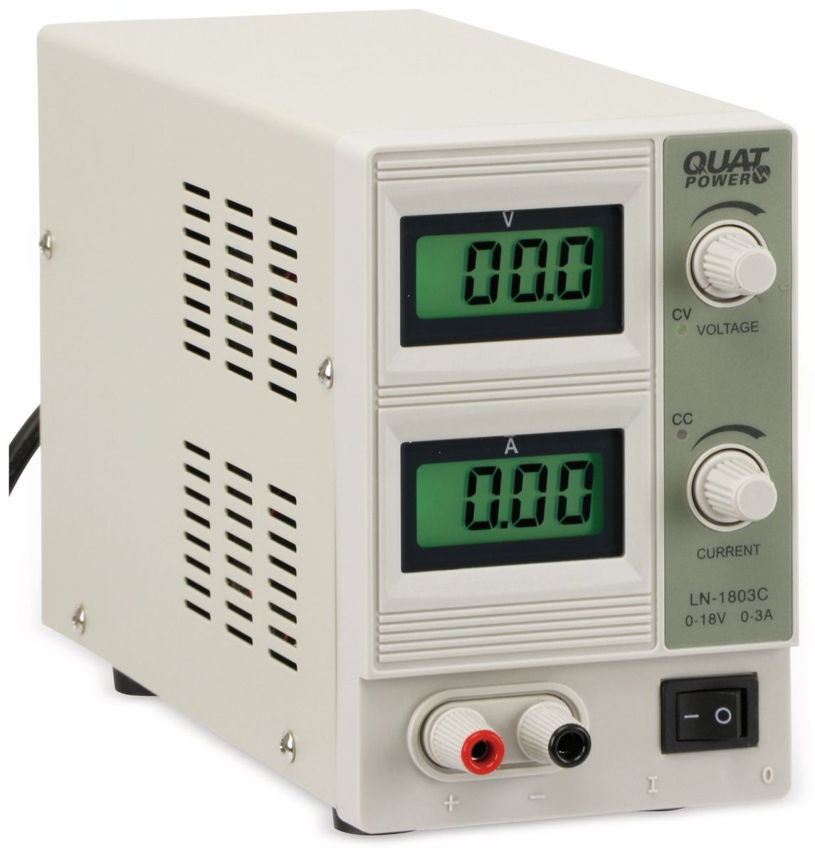 QUATPOWER Regelbares Labornetzgerät LN-1803C, 0...18 V-/0...3 A, Sicherheitstransformator von QuatPower