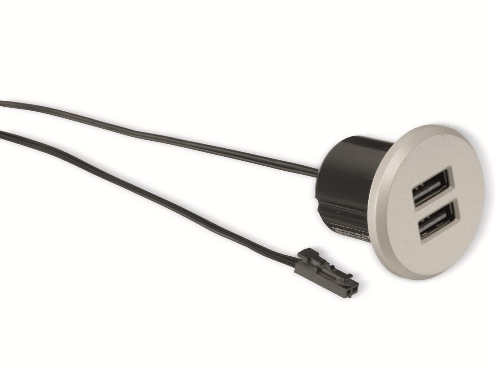 QUATPOWER USB-Einbau-Lader UL-5USB3.4, 5V-/3,4A, 2-fach von QuatPower