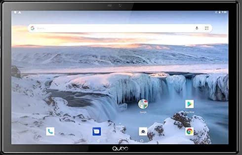 Qubo Tablet T104 mit 4G-Konnektivität, 25,6 cm (10,1 Zoll), 4 GB RAM, 64 GB ROM, grau, inkl. Tasche von Qubo