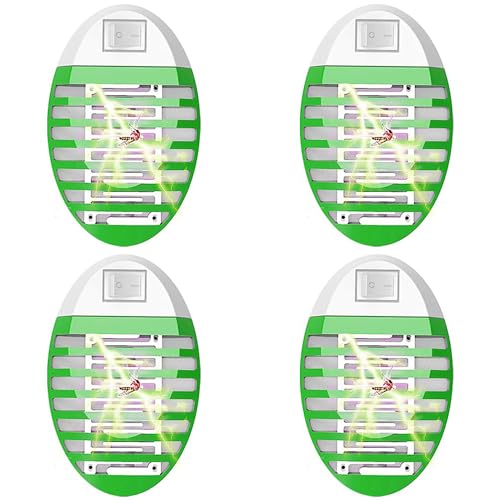 Mückenschutz, Mückenfalle Elektrischer,Büro(4 Pack),Fliegenfalle Plug-In,Elektrische Fliegen-Insektenfalle für Innen,Zuhause,Zimmer,Insektenvernichter von Queath