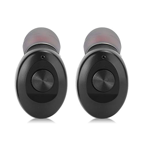 Queen.Y Bluetooth-Kopfhörer Kabellos Tragbare Xg-12 TWS Sport In Ear Ohrhörer mit Ladebox, Wasserdicht IPX6, 0.038s Niedriger Latenz, Premium Sound Bass,(Schwarz) von Queen.Y