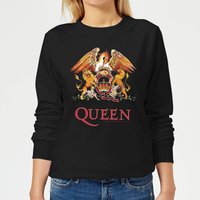 Queen Crest Damen Sweatshirt - Schwarz - S von Queen