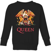 Queen Crest Kinder Sweatshirt - Schwarz - 11-12 Jahre von Queen