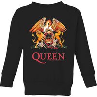 Queen Crest Kinder Sweatshirt - Schwarz - 7-8 Jahre von Queen