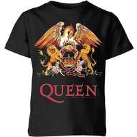 Queen Crest Kinder T-Shirt - Schwarz - 11-12 Jahre von Queen