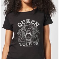 Queen Tour 75 Damen T-Shirt - Schwarz - L von Queen