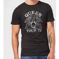 Queen Tour 75 Herren T-Shirt - Schwarz - S von Queen