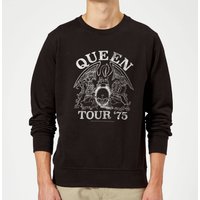 Queen Tour 75 Sweatshirt - Schwarz - S von Queen