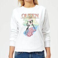 Queen Vintage Tour Damen Sweatshirt - Weiß - XL von Queen