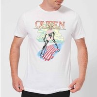 Queen Vintage Tour Herren T-Shirt - Weiß - 5XL von Original Hero
