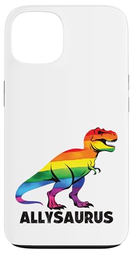 Allysaurus LGBTQ Ally Dinasour - Dinosaurier Regenbogen Pride Ally Hülle für iPhone 13 von Queer & Co Apparel.USA