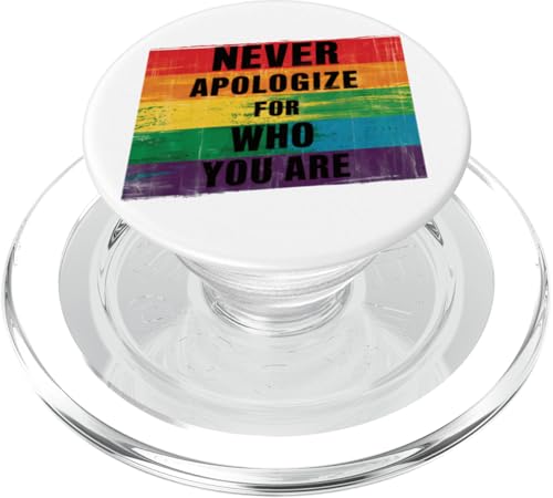 Entschuldige dich niemals dafür, wer du bist Gay Ally LGBTQ Pride Month PopSockets PopGrip für MagSafe Entschuldige dich niemals dafür, wer du bist Gay Ally LGBTQ Pride Month PopSockets PopGrip für MagSafe von Queer & Co Apparel.USA