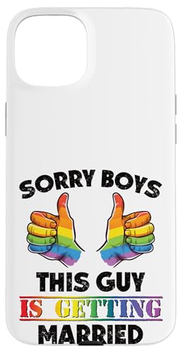 Gay Wedding Pride - Funny Gay Marriage Pride Junggesellenabschied Hülle für iPhone 15 Plus von Queer & Co Apparel.USA