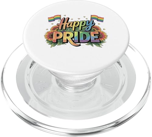 Happy LGBTQ Pride Month - LGBT Pride Sonnenblumen Regenbogen Flagge PopSockets PopGrip für MagSafe Happy LGBTQ Pride Month - LGBT Pride Sonnenblumen Regenbogen Flagge PopSockets PopGrip für MagSafe von Queer & Co Apparel.USA