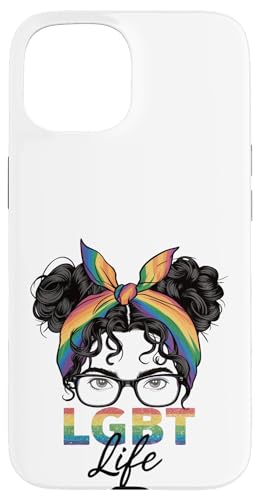 LGBT Mom Life - Mutter Sohn Tochter LGBTQ Pride Month Mama Hülle für iPhone 15 von Queer & Co Apparel.USA