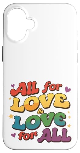 LGBT Pride Month - All For Love For All LGBTQ Pride Hülle für iPhone 16 Plus von Queer & Co Apparel.USA