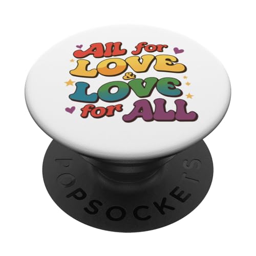 LGBT Pride Month - All For Love For All LGBTQ Pride PopSockets Klebender PopGrip von Love Unboxed Apparel.USA