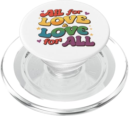 LGBT Pride Month - All For Love For All LGBTQ Pride PopSockets PopGrip für MagSafe LGBT Pride Month - All For Love For All LGBTQ Pride PopSockets PopGrip für MagSafe von Love Unboxed Apparel.USA