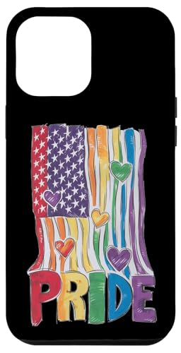 LGBTQ American Flag Pride - Patriotic LGBT Pride Month der USA Hülle für iPhone 12 Pro Max von Queer & Co Apparel.USA