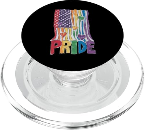 LGBTQ American Flag Pride - Patriotic LGBT Pride Month der USA PopSockets PopGrip für MagSafe LGBTQ American Flag Pride - Patriotic LGBT Pride Month der USA PopSockets PopGrip für MagSafe von Queer & Co Apparel.USA