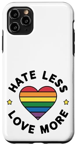 LGBTQ Pride Month - Hasse weniger Liebe, mehr LGBT Pride Heart Hülle für iPhone 11 Pro Max LGBTQ Pride Month - Hasse weniger Liebe, mehr LGBT Pride Heart Hülle für iPhone 11 Pro Max von Queer & Co Apparel.USA
