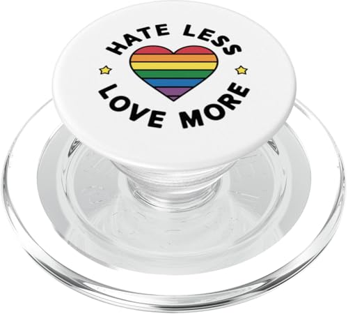 LGBTQ Pride Month - Hasse weniger Liebe, mehr LGBT Pride Heart PopSockets PopGrip für MagSafe LGBTQ Pride Month - Hasse weniger Liebe, mehr LGBT Pride Heart PopSockets PopGrip für MagSafe von Queer & Co Apparel.USA