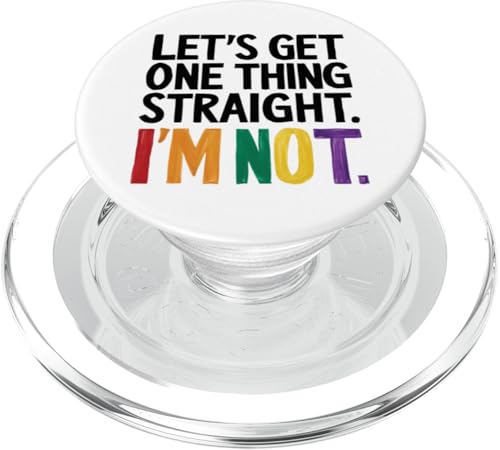 LGBTQ Pride Month - Lass uns eins klarstellen: Homosexuell LGBT PopSockets PopGrip für MagSafe von Queer & Co Apparel.USA