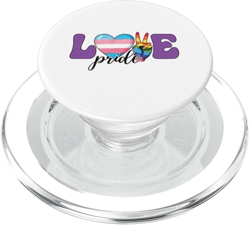 LGBTQ Pride Month - Liebe, Frieden, Gleichheit, Transgender Pride PopSockets PopGrip für MagSafe LGBTQ Pride Month - Liebe, Frieden, Gleichheit, Transgender Pride PopSockets PopGrip für MagSafe von Queer & Co Apparel.USA