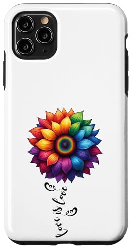 LGBTQ Pride Month - Liebe ist Liebe Gleichheit LGBT Pride Flower Hülle für iPhone 11 Pro Max von Queer & Co Apparel.USA